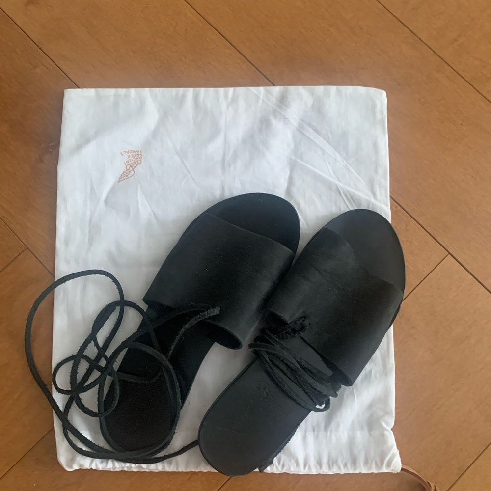 Black sandals Ancient Greek